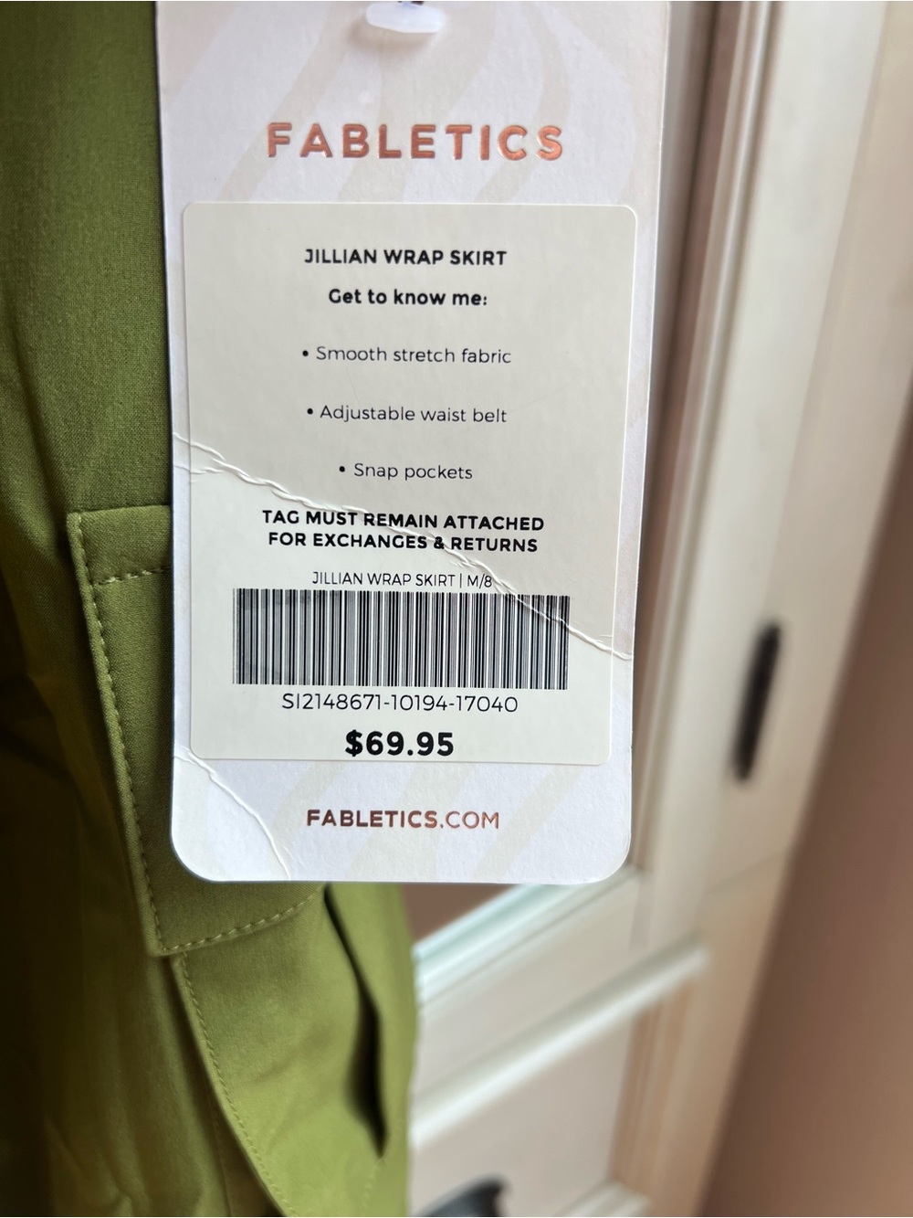 NWT Fabletics Jillian Wrap Skirt